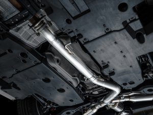 Toyota GR Corolla Performance Exhaust - AWE Tuning - Cat Back Track Edition - Chrome Silver - `23-`24